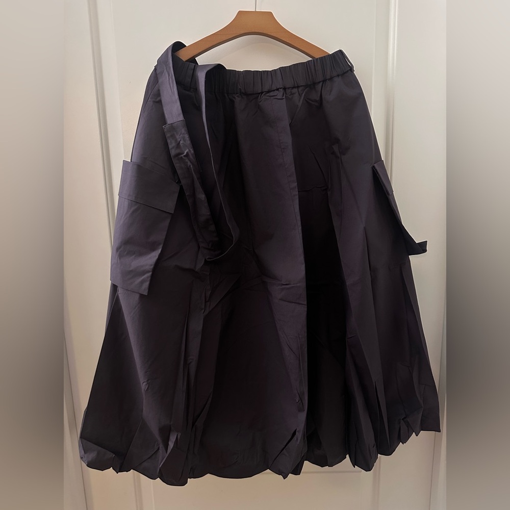 Tibi Deep Purple Full A-Line Skirt - Picture 4 of 11